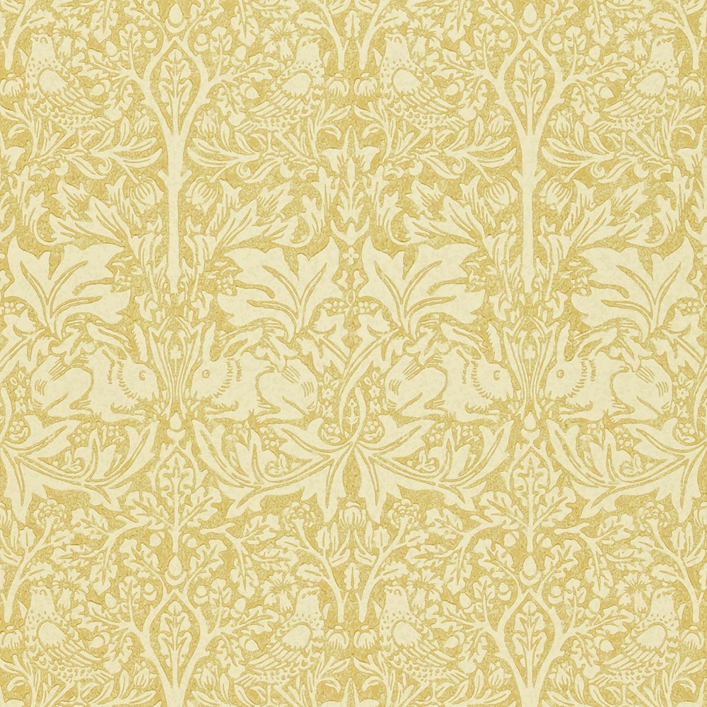 Brer Rabbit Wallpaper 104 by Morris & Co in Manilla Ivory